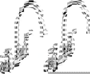 Two Handle Kitchen Faucet in Polished Chrome